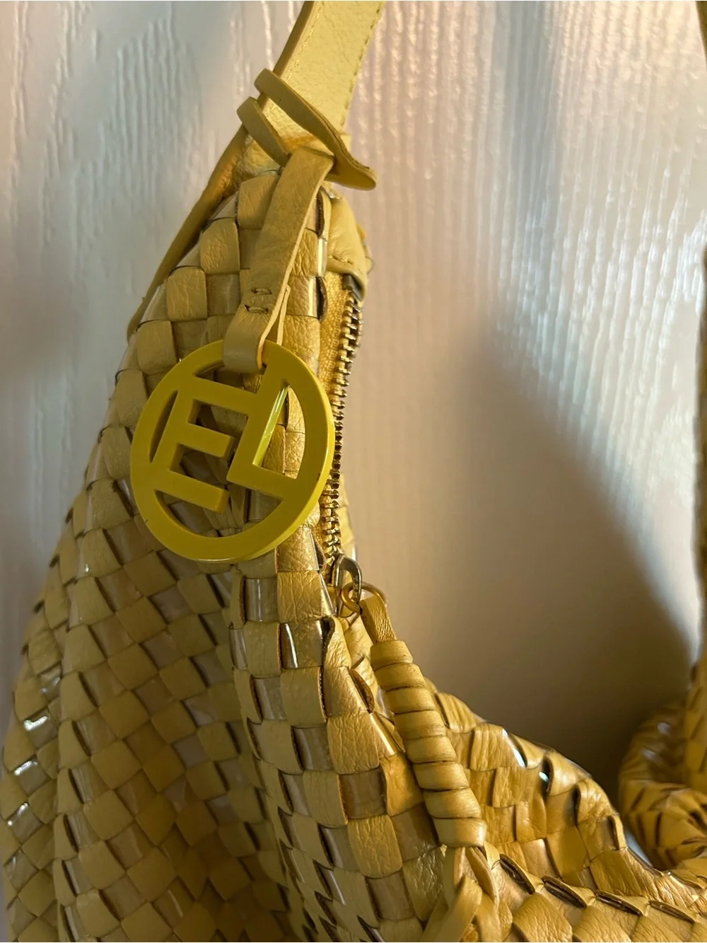 Elliott Lucca Woven Tassel Hobo in Yellow